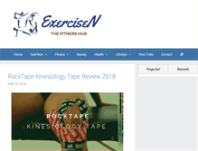 Tablet Screenshot of exercisen.com